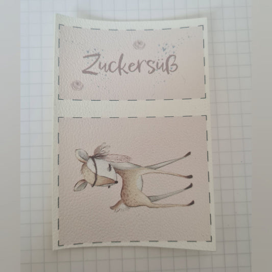 Kunstlederlabel Set - Zuckersüß