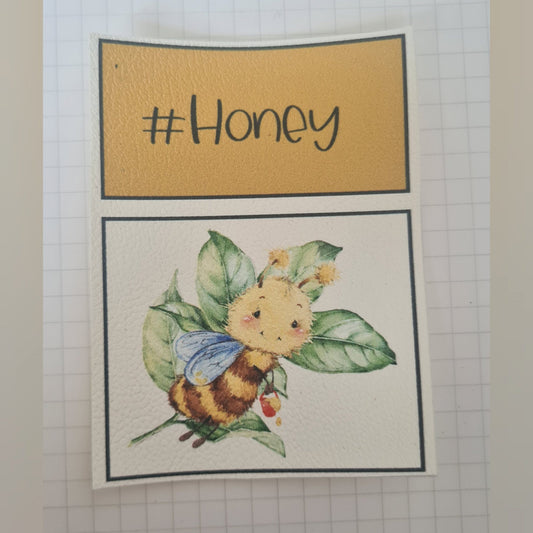 Kunstlederlabel Set - Honey