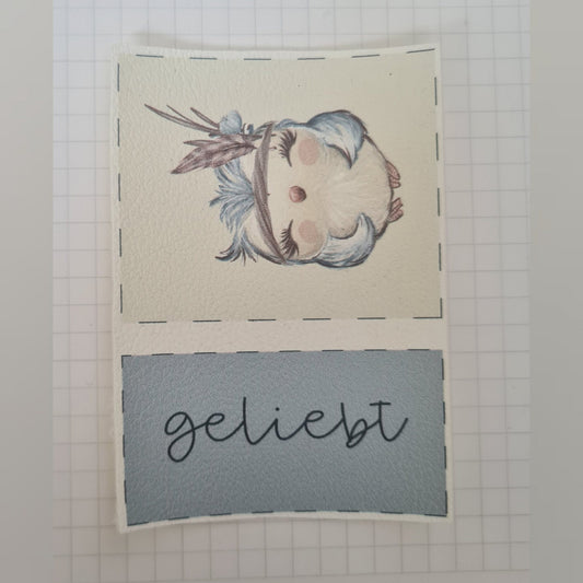 Kunstlederlabel Set - Geliebt