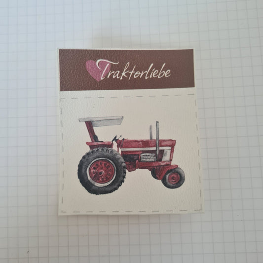Kunstlederlabel Set - Traktorliebe