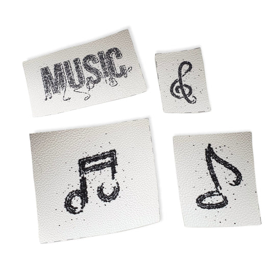 Kunstlederlabel Set - Musik