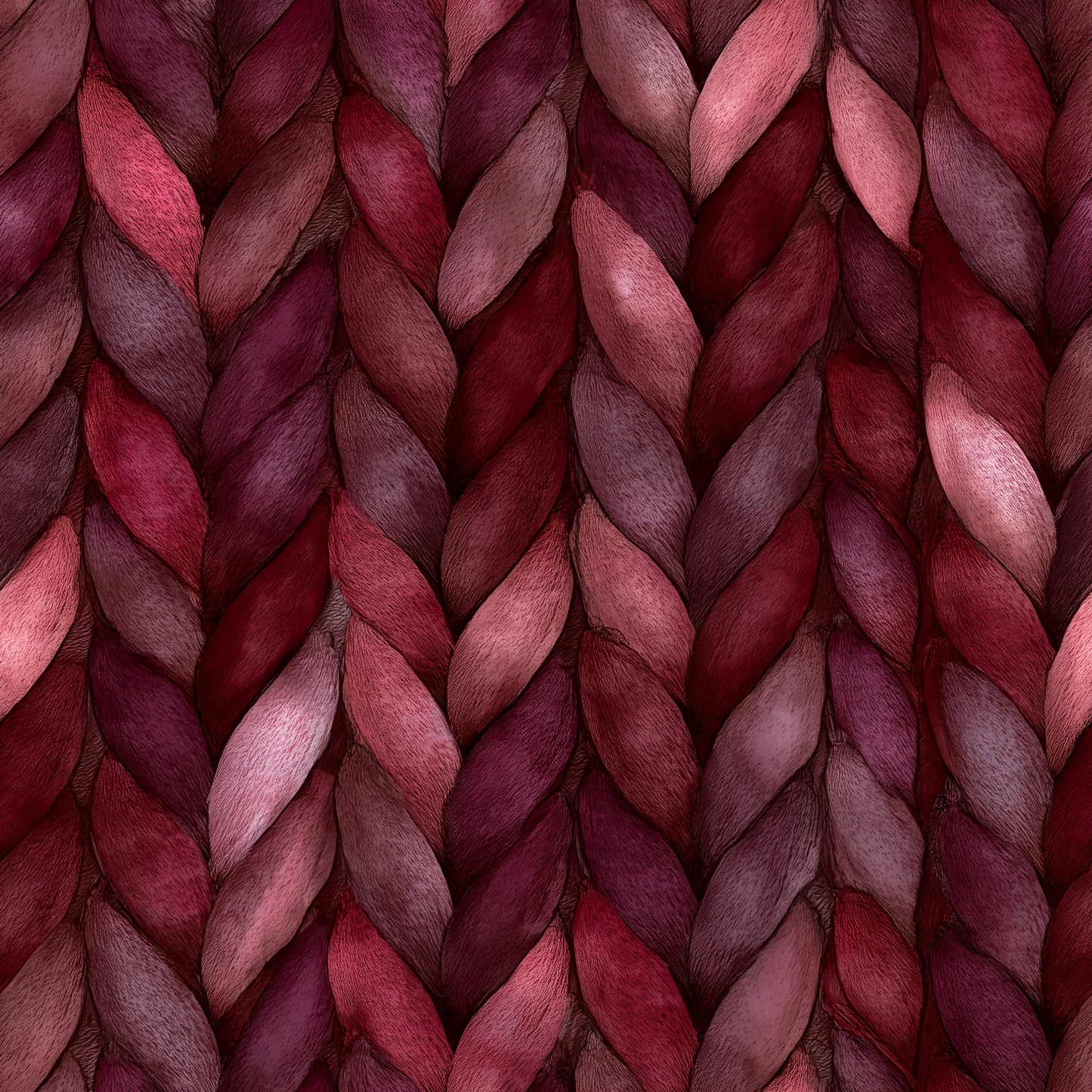 Auktion - 0,5m Jersey - Burgunder Strickoptik