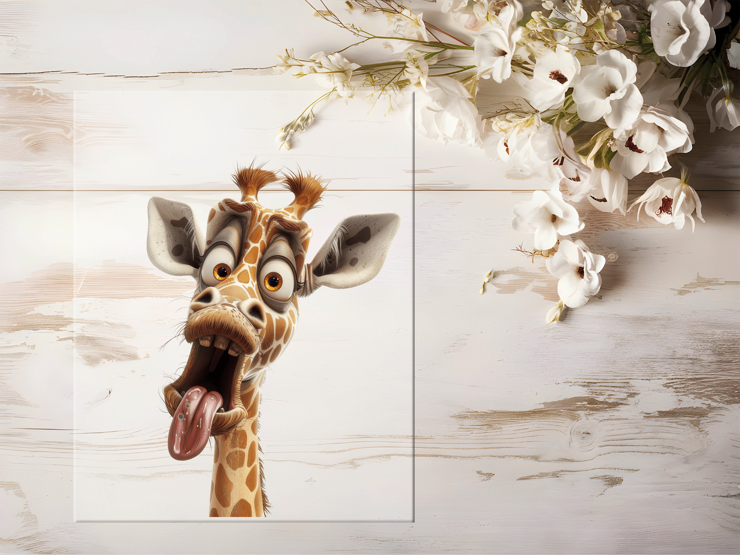 Bügelbild - Lustige Giraffe #1577