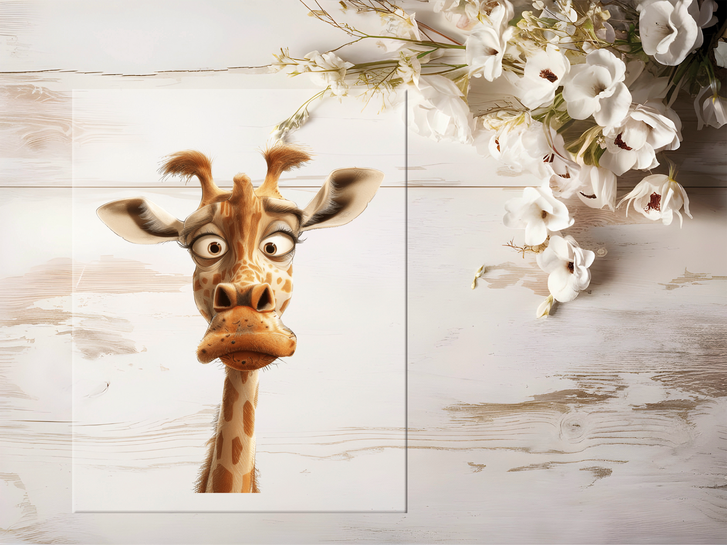 Bügelbild - Lustige Giraffe #1579