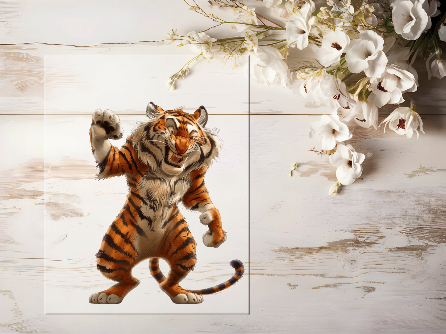Bügelbild -  Lustiger Tiger #1598