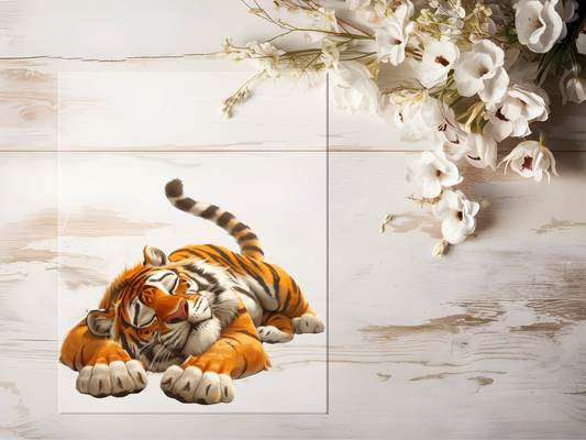 Bügelbild -  Lustiger Tiger #1600