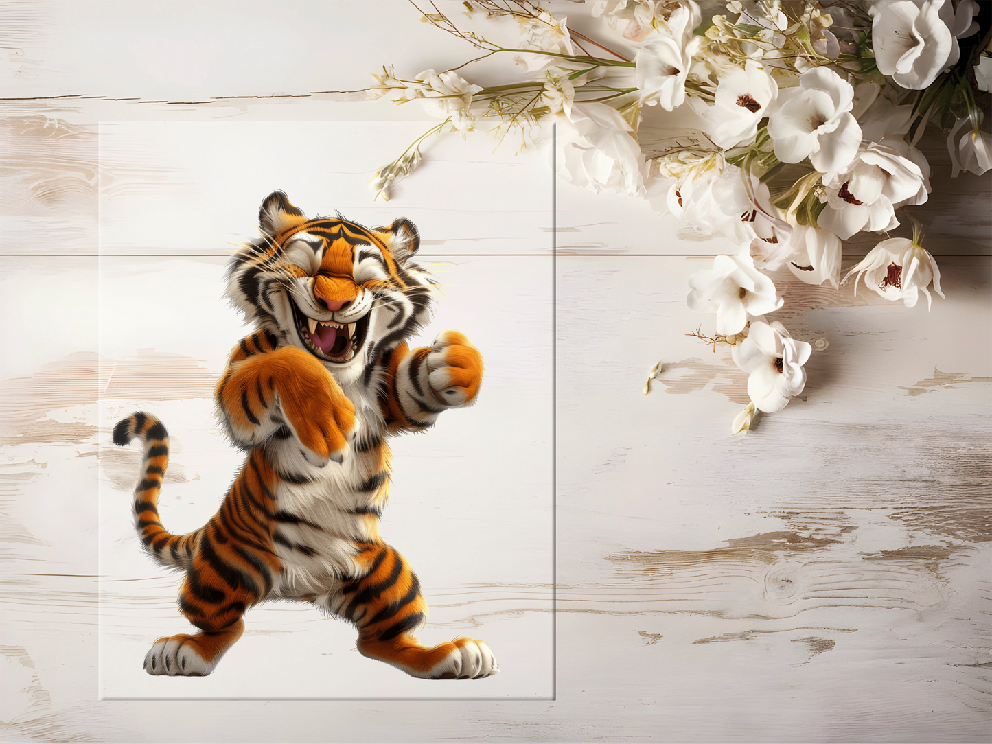 Bügelbild -  Lustiger Tiger #1602