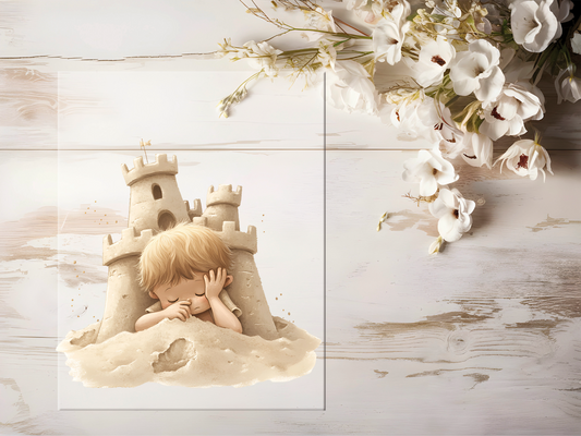 Bügelbild - Sandburg #1631