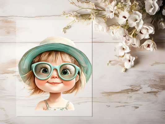 Bügelbild -  Sommermädchen #1635