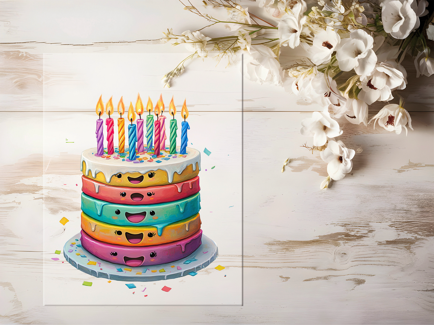 Bügelbild - Geburtstagskuchen #1640