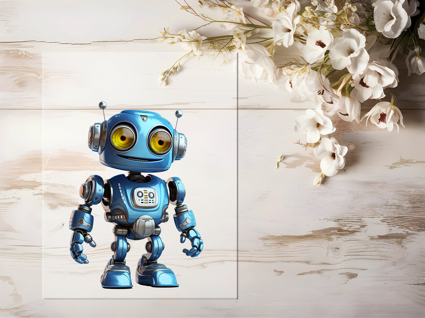 Bügelbild - Roboter #1653