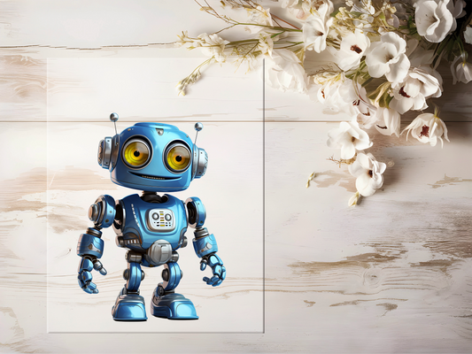 Bügelbild - Roboter #1653