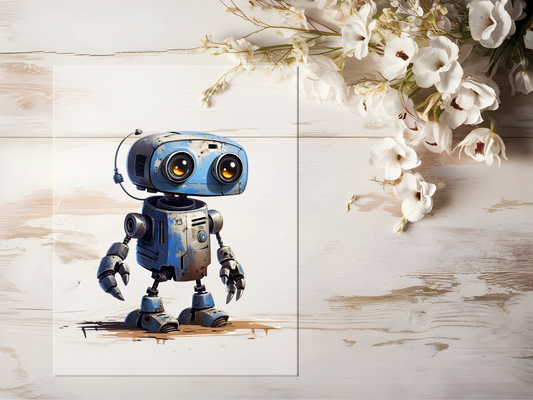 Bügelbild - Roboter #1655