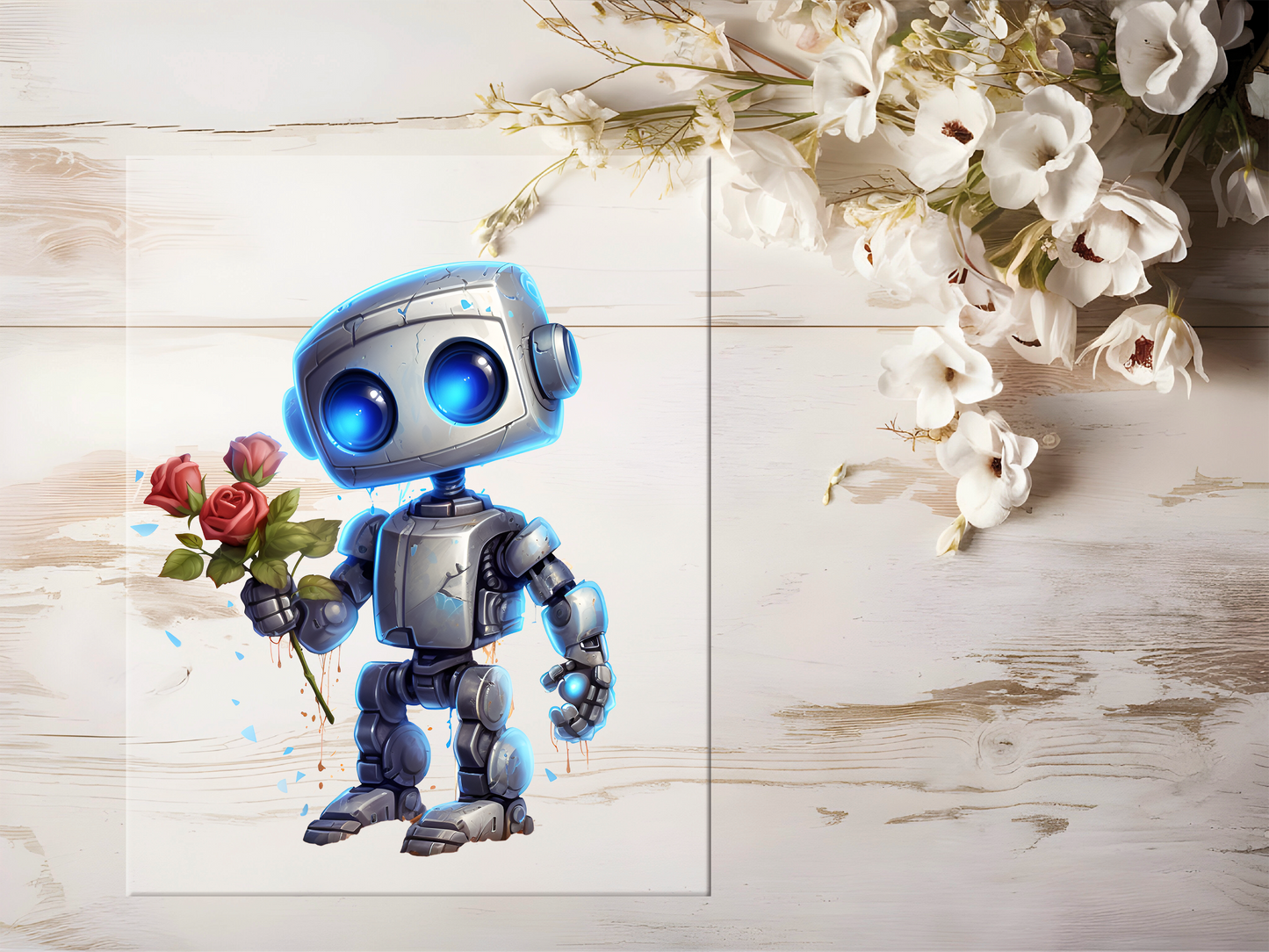 Bügelbild - Roboter #1658