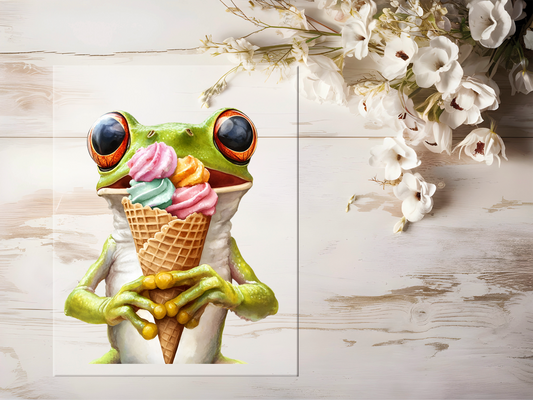 Bügelbild - Frosch #1666