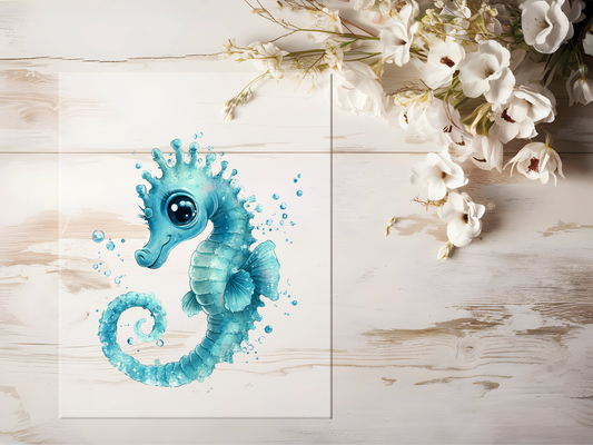 Bügelbild - Seepferd #1671