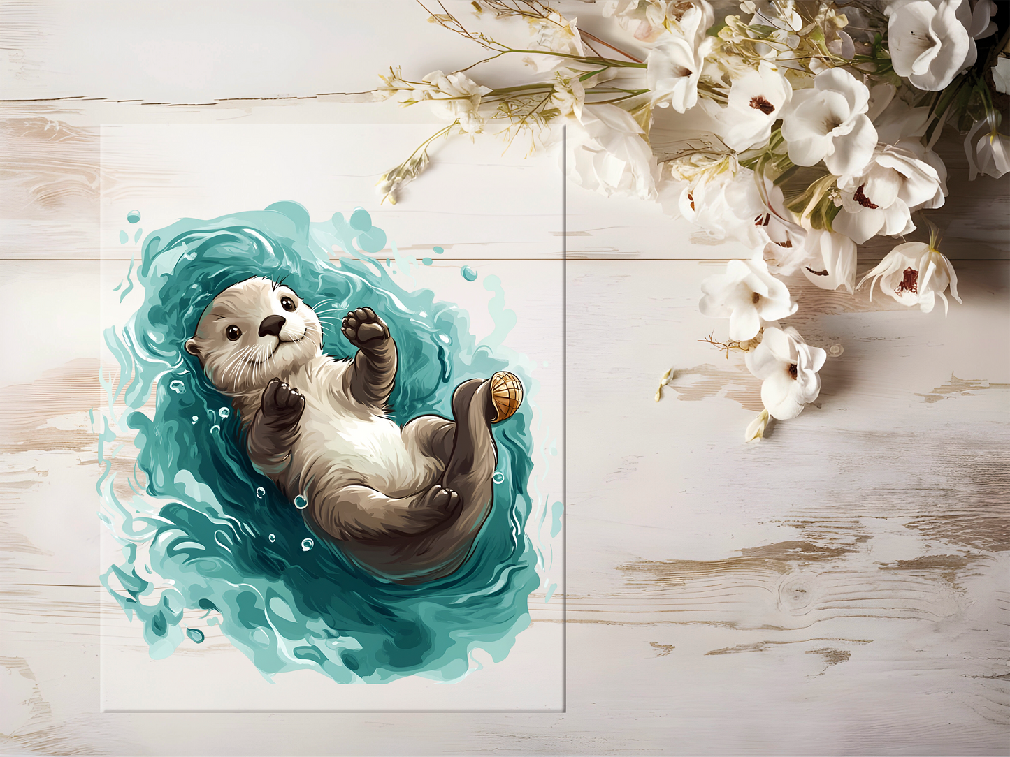 Bügelbild - Otter #1673