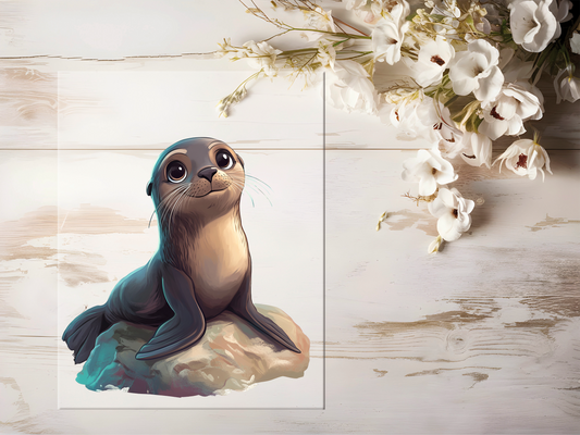 Bügelbild - Robbe #1674