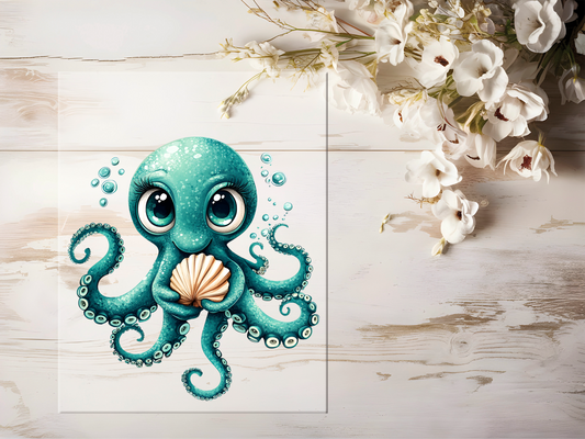 Bügelbild - Krake #1676