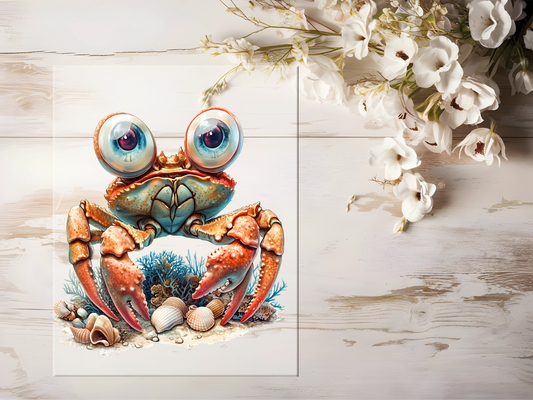 Bügelbild - Krabbe #1680