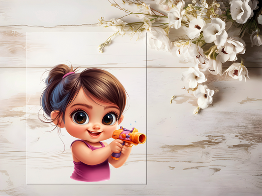 Bügelbild - Sommermädchen #1684