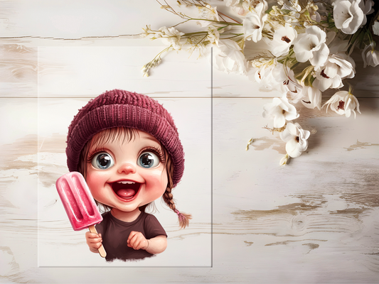 Bügelbild - Sommermädchen #1686