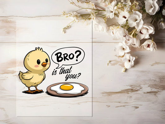 Bügelbild - Bro? Küken #1843