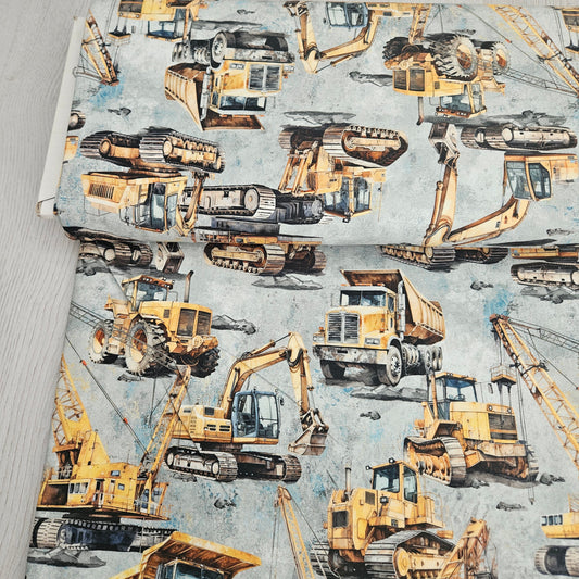 Sommersweat - Baustelle Grunge Blau/Grau