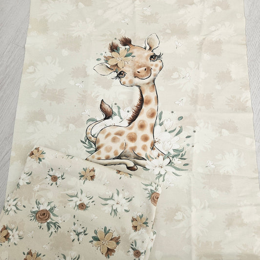 Sommersweat - Panel mit Kombi 0,5m - Safari Giraffe
