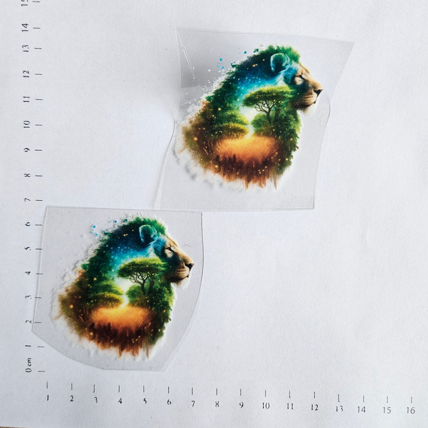 Rub On - 6cm - Löwe Landscape Seitlich (1Stk)