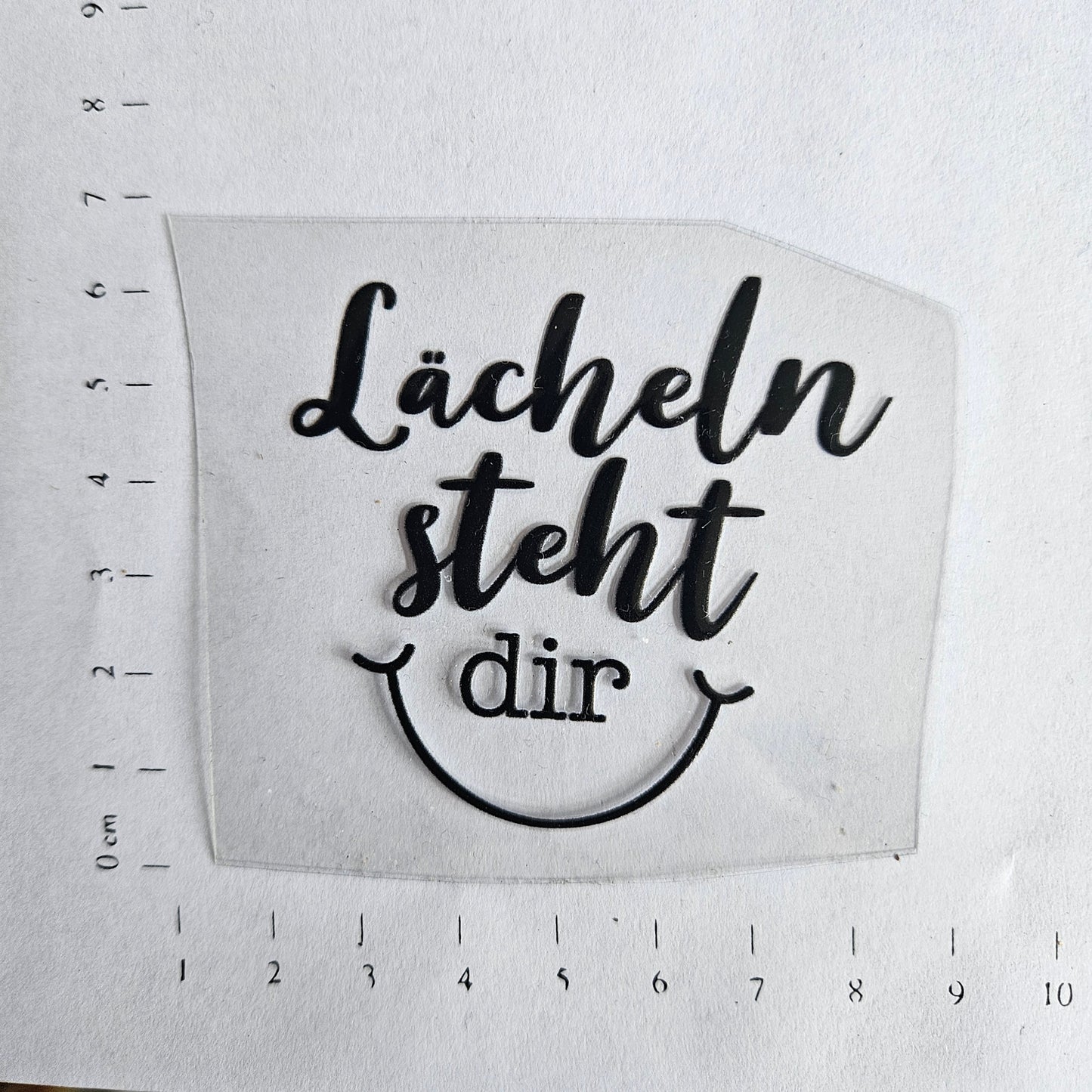 Rub On - 6cm - Lächeln