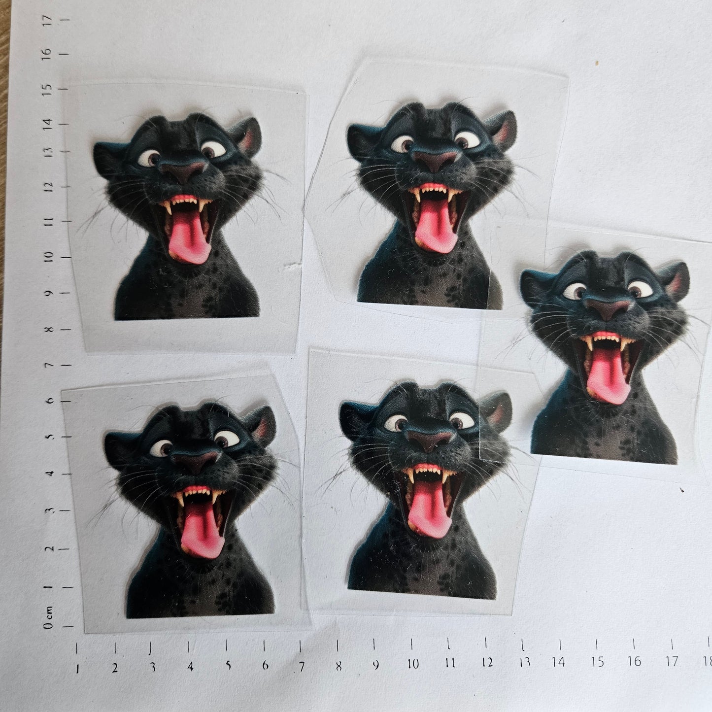 Rub On - 6cm - Schwarzer Panther (1Stk)
