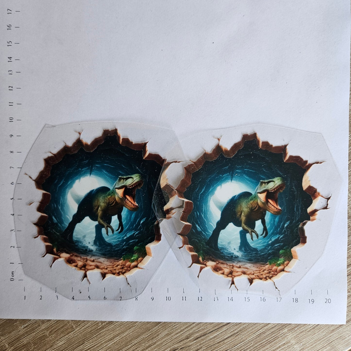 Rub On - 10cm - Trex 3d dunkelblau (1Stk)