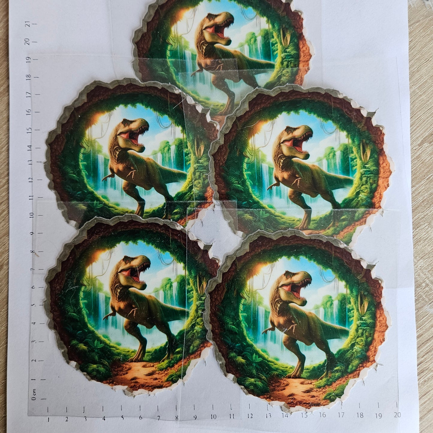 Rub On - 10cm - Trex 3d grün (1Stk)