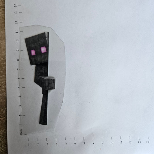 Rub On - 10cm - Pixel Endermensch (1Stk)