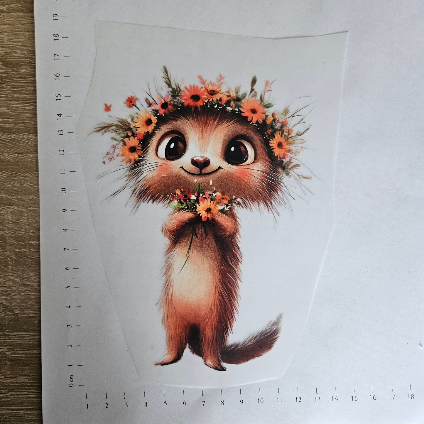Bügelbild - ca. 15cm - Süßes Erdmännchen