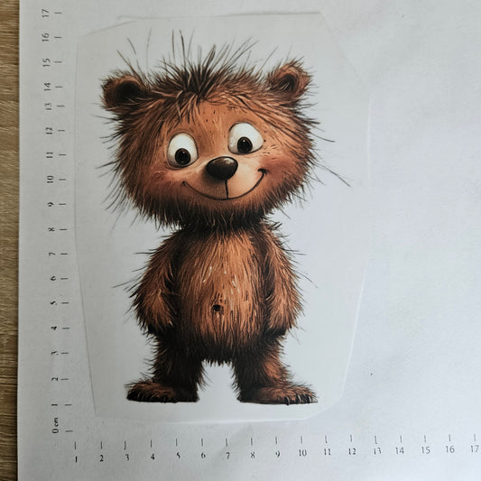 Bügelbild - ca. 15cm - Süßer Bär