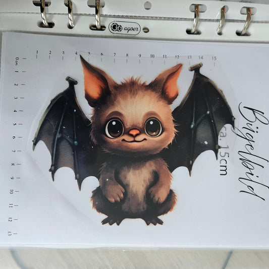 Bügelbild - ca. 15cm - Süße Fledermaus