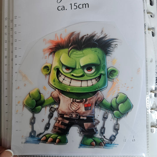 Bügelbild - ca. 15cm - Zombie