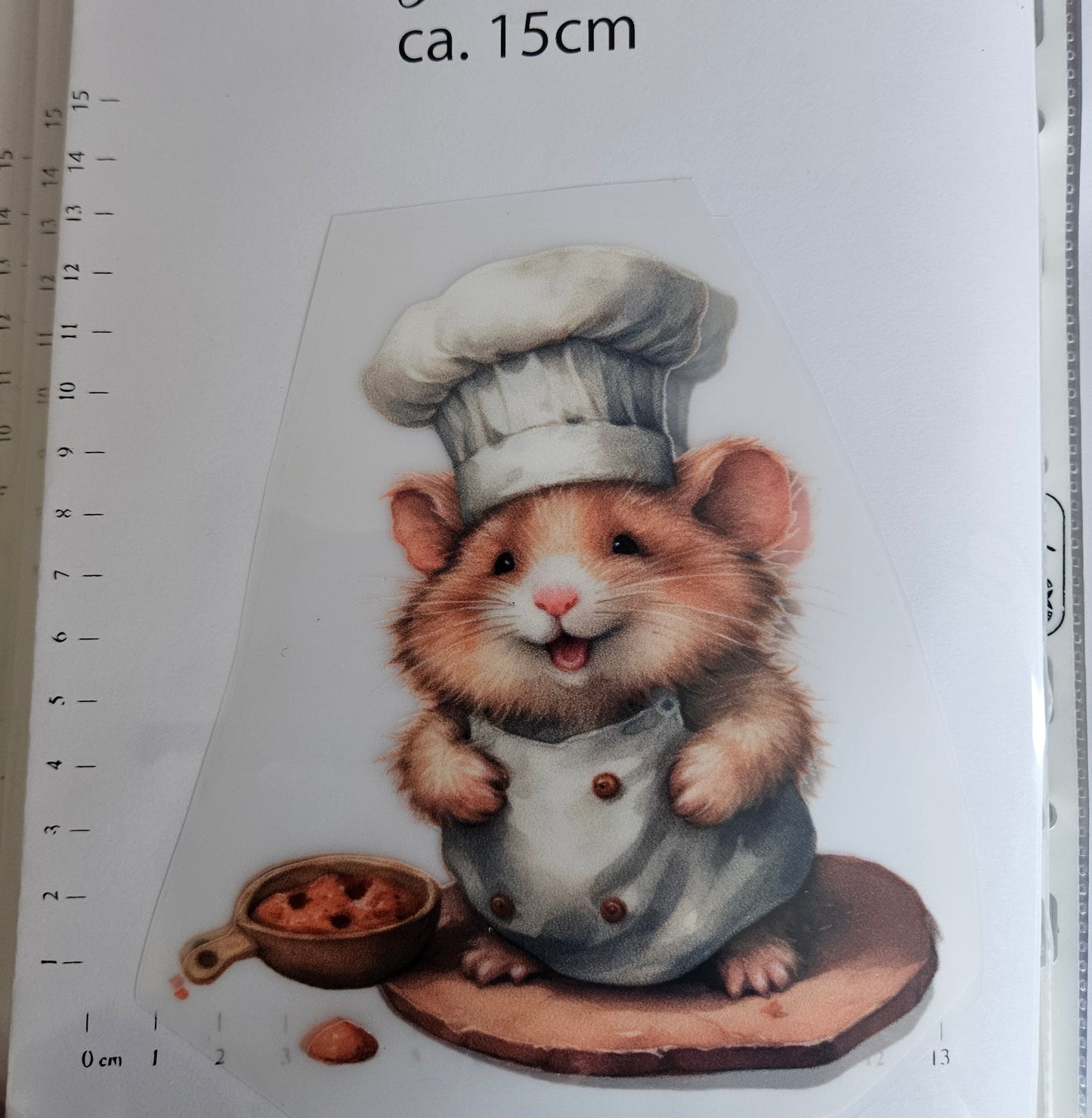 Bügelbild - ca. 15cm - Maus Cookie