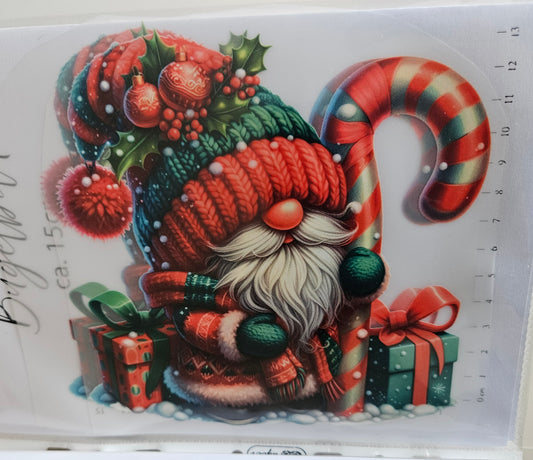 Bügelbild - ca. 15cm - Weihnachtsgnom 2