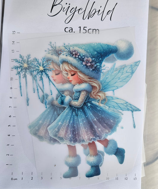 Bügelbild - ca. 15cm - Winterfee