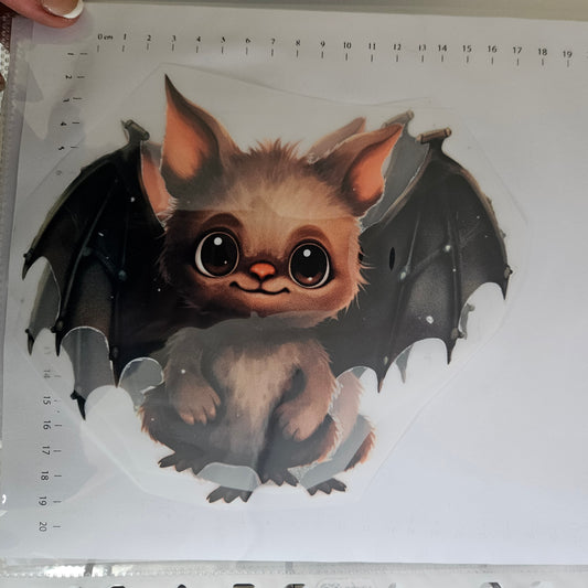 Bügelbild - ca. 20cm - Süße Fledermaus