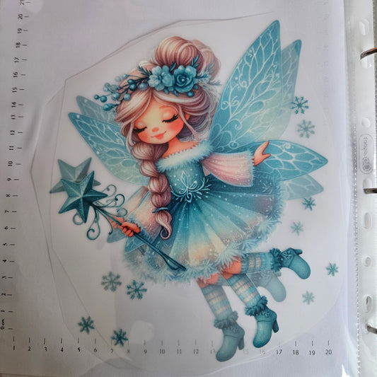Bügelbild - ca. 20cm - Winterfee