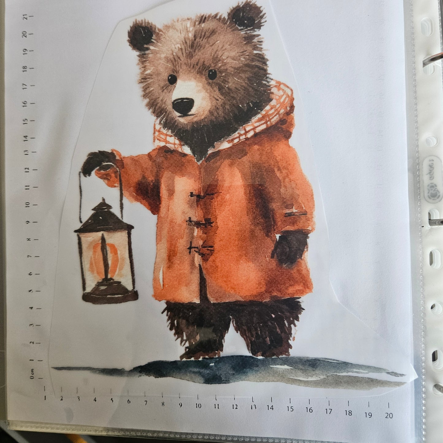 Bügelbild - ca. 20cm - Süßer Bär