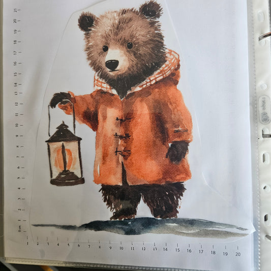 Bügelbild - ca. 20cm - Süßer Bär
