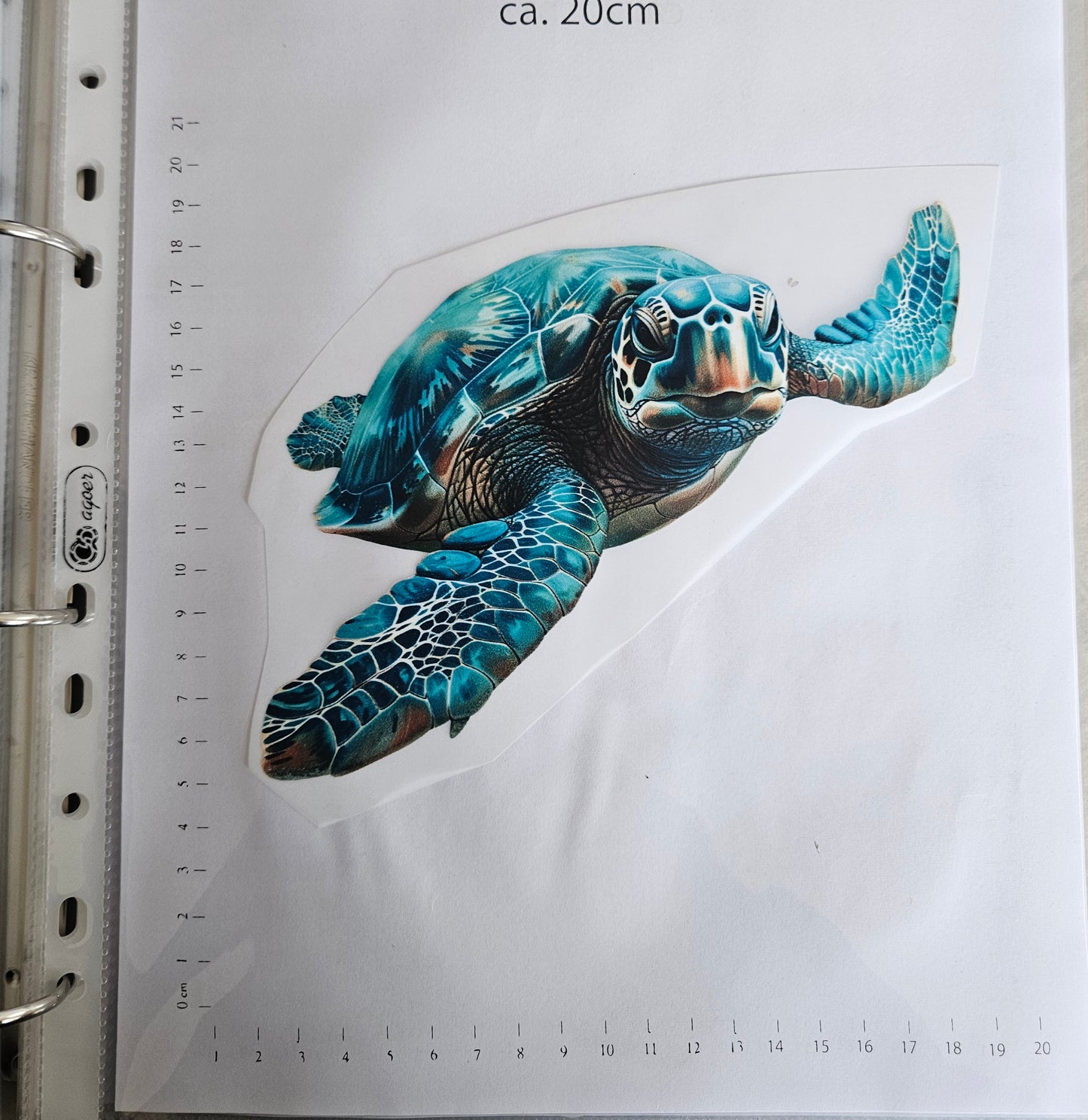 Bügelbild - ca. 20cm - Schildkröte