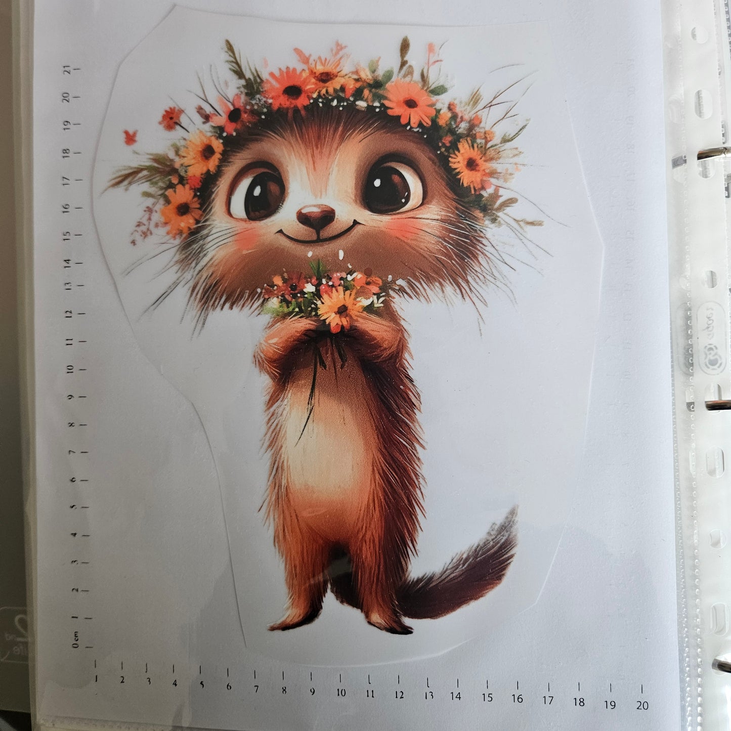 Bügelbild - ca. 20cm - Süßes Erdmännchen