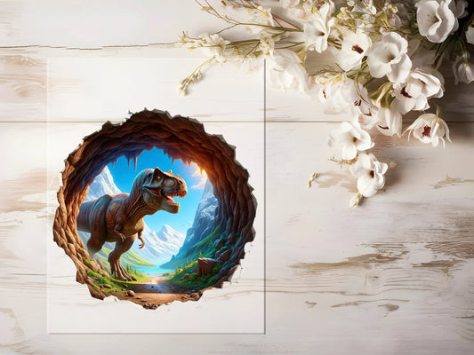 Auktion - Bügelbild - Dino 3D #0999 - 20cm