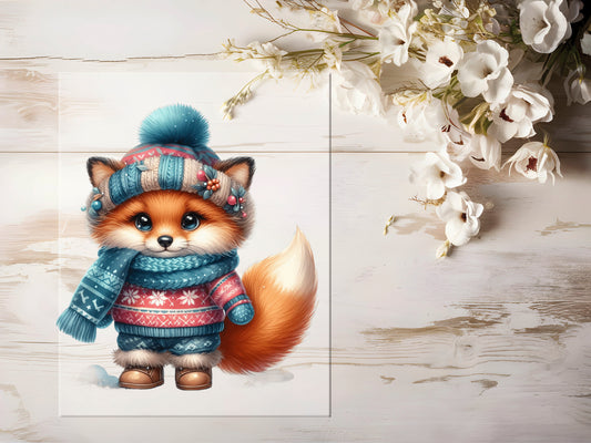 Bügelbild - Winterfuchs #0937